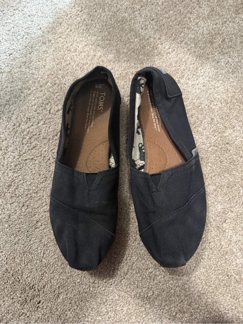 TOMS Alpargata Classic Canvas Slip-On in Black